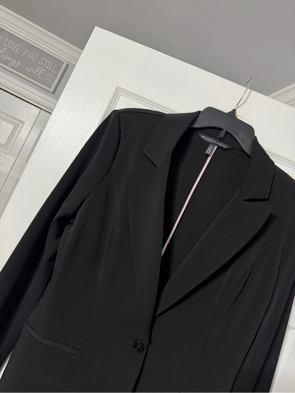 White House Black Market Black Single-Button Women's Blazer - Picture 4 of 15